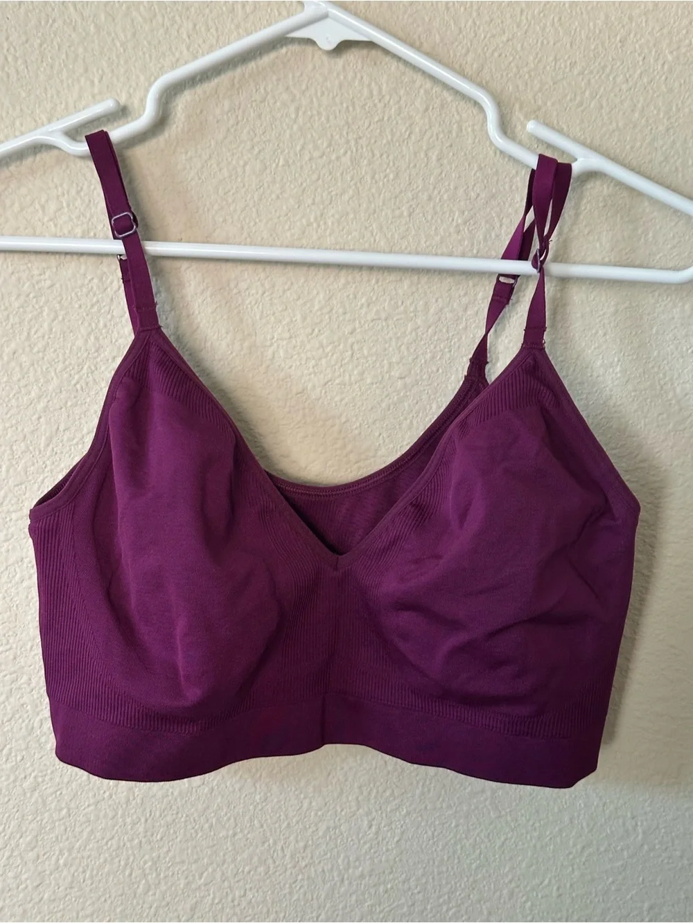 Athleta Seamless Wireless Bralette in Deep Plum - Women size XL/ NWOT 1003